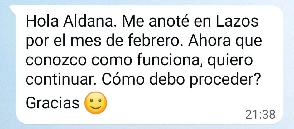 Testimonio real de la comunidad 6